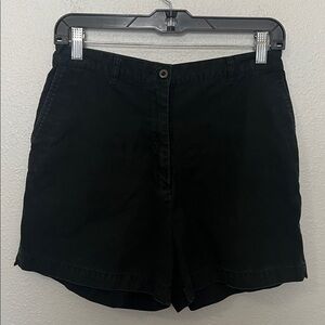 Eddie Bauer 100% Cotton Chino Casual Shorts Black Size 8